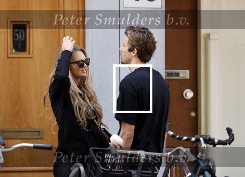 Amsterdam 23 mei 2020
Romee Strijd en haar man  Laurens van Leeuwen in Amsterdam zuid.