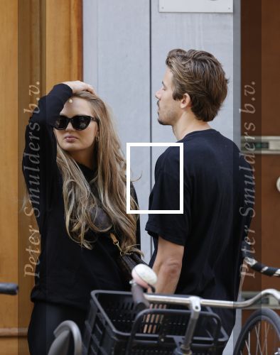 Amsterdam 23 mei 2020
Romee Strijd en haar man  Laurens van Leeuwen in Amsterdam zuid.