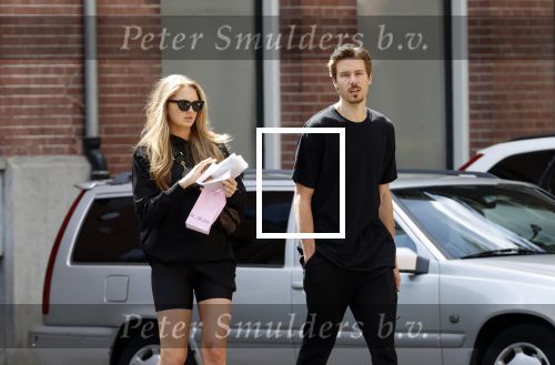 Amsterdam 23 mei 2020
Romee Strijd en haar man  Laurens van Leeuwen in Amsterdam zuid.