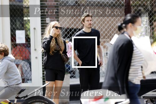 Amsterdam 23 mei 2020
Romee Strijd en haar man  Laurens van Leeuwen in Amsterdam zuid.