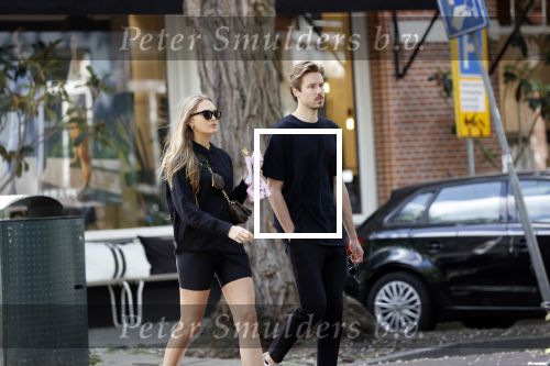Amsterdam 23 mei 2020
Romee Strijd en haar man  Laurens van Leeuwen in Amsterdam zuid.