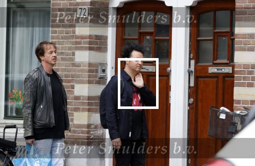 Amsterdam 24 mei 2020
Rop Verheijen met zijn partner op straat in Amsterdam zuid.