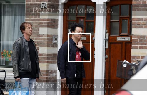 Amsterdam 24 mei 2020
Rop Verheijen met zijn partner op straat in Amsterdam zuid.