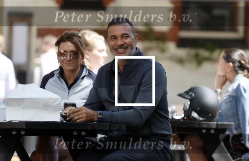 Amsterdam 27 mei 2020
Ruud Gullit Karin de Rooij en Mark Teurlings op terras.