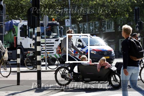Amsterdam 6 mei 2020
Sander lantinga met zijn kinderen in de bakfiets