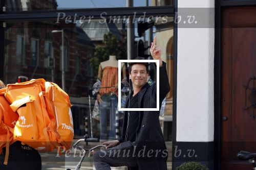 Amsterdam 18 mei 2020
Sjors v d Panne op de fiets in Amsterdam