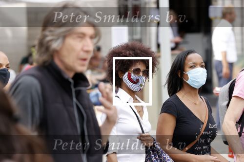 Amsterdam 1 juni 2020
Demonstratie op de dam tegen politiegeweld tegen donkere mensen naar aanleiding van de dood van George Floyd door poltieman in USA. Sylvana Simons