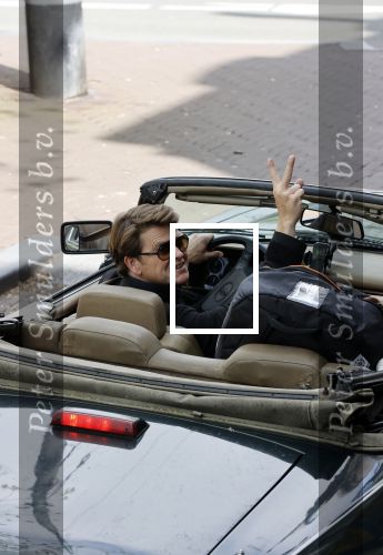 Amsterdam 29 mei 2021
Beau v Erven Dorens in zij Jaguar cabriolet in het centrum van Amsterdam.