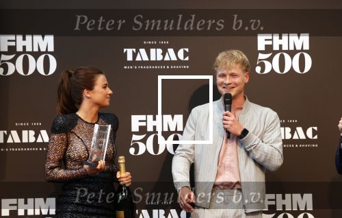 Amsterdam 2 juni 2021
FHM 500 uitreiking bij IJVER in Amsterdam noord. Kalvijn met zijn vriendin Nina Warink