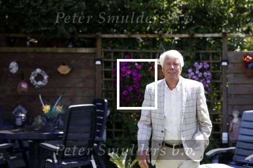 Almere 7 juni 2021
Klaas Wilting thuis in zijn tuin.