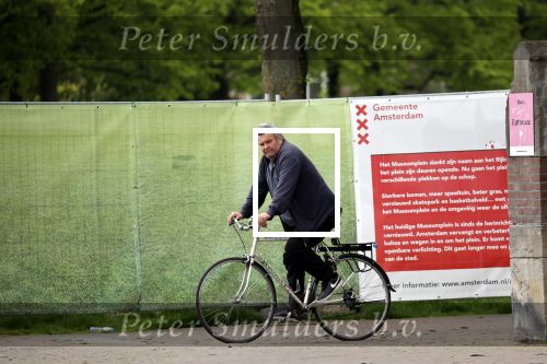 Amsterdam 20 mei 2021
Michiel Romeijn/ Michiel Romeyn  op zijn fiets in Amsterdam zuid