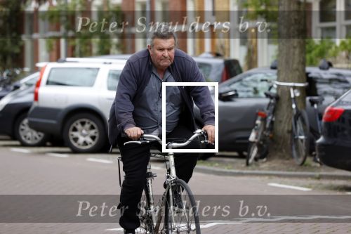 Amsterdam 20 mei 2021
Michiel Romeijn/ Michiel Romeyn  op zijn fiets in Amsterdam zuid