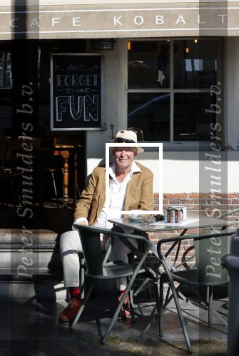 Amsterdam 8 juni 2021
Peter Faber op terras bij cafe Kobalt.