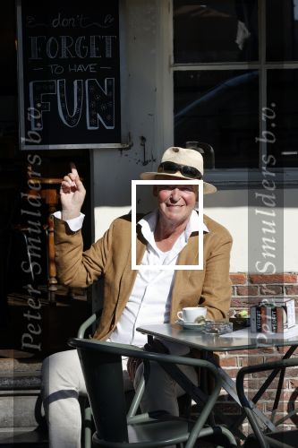 Amsterdam 8 juni 2021
Peter Faber op terras bij cafe Kobalt.