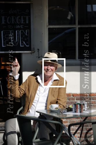 Amsterdam 8 juni 2021
Peter Faber op terras bij cafe Kobalt.