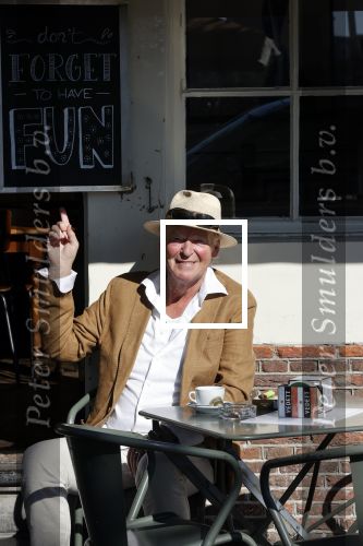 Amsterdam 8 juni 2021
Peter Faber op terras bij cafe Kobalt.