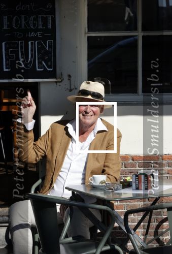 Amsterdam 8 juni 2021
Peter Faber op terras bij cafe Kobalt.
