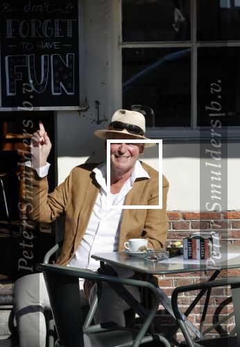 Amsterdam 8 juni 2021
Peter Faber op terras bij cafe Kobalt.
