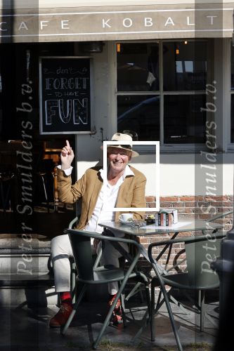 Amsterdam 8 juni 2021
Peter Faber op terras bij cafe Kobalt.