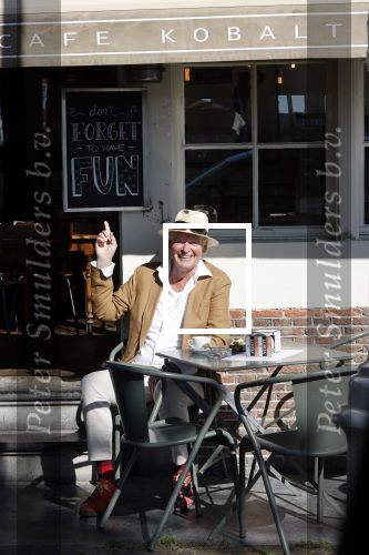 Amsterdam 8 juni 2021
Peter Faber op terras bij cafe Kobalt.