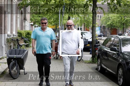 Amsterdam 29 mei 2021
Wolter Kroes en kennis Richard lopend door Amsterdam zuid.
