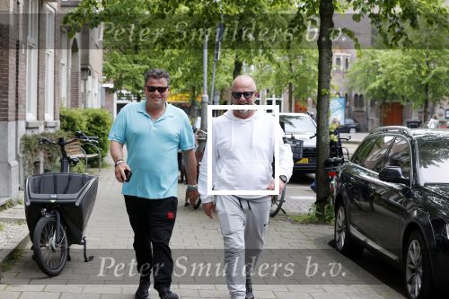 Amsterdam 29 mei 2021
Wolter Kroes en kennis Richard lopend door Amsterdam zuid.