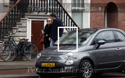 Amsterdam 6 april 2022
Eva Jinek met partner op de beethovenstraat