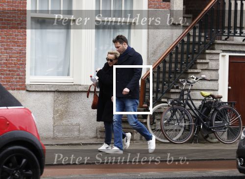 Amsterdam 6 april 2022
Eva Jinek met partner op de beethovenstraat