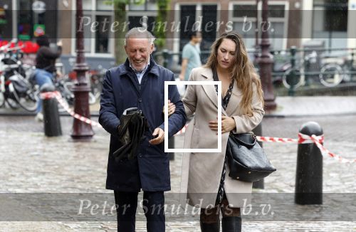 Amsterdam 8 juni 2022
Koningin Maxima bezoekt het Majoor Bosshardt huis op de wallen. Henk de Vries met zijn dochter