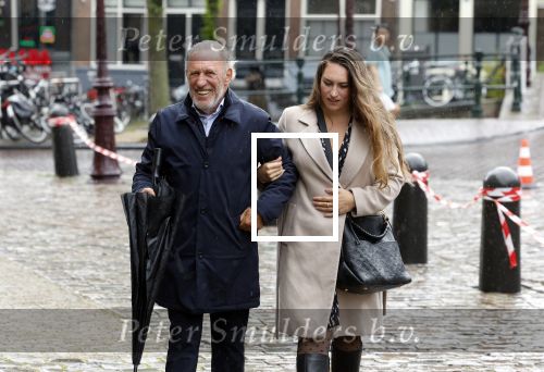Amsterdam 8 juni 2022
Koningin Maxima bezoekt het Majoor Bosshardt huis op de wallen. Henk de Vries met zijn dochter