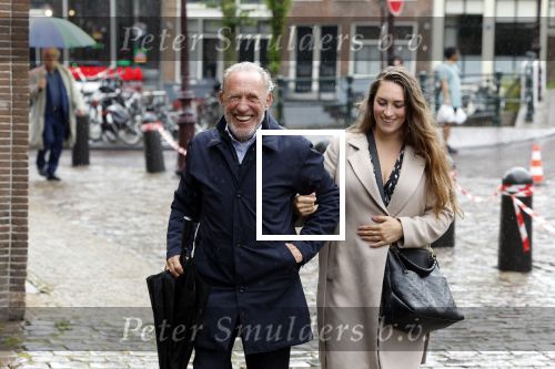 Amsterdam 8 juni 2022
Koningin Maxima bezoekt het Majoor Bosshardt huis op de wallen. Henk de Vries met zijn dochter