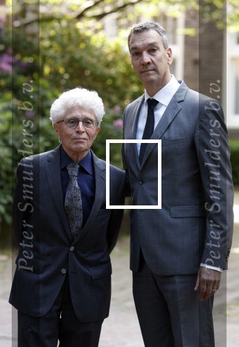 Laren 2 juni 2022
Begrafenis / dienst van Willibrord Frequin in de Sint Jansbasiliek in Laren . Jacques d Ancona met partner Hans