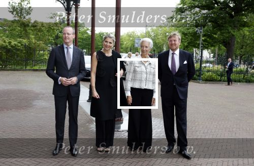 Amsterdam 8 juni 2022
Koningin Maxima en koning Willem Alexander hebben diner in het rijksmuseum. Verder aanweizg Klaas Knot Mark Ritte en Christine Lagarde