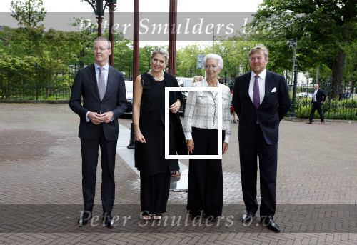 Amsterdam 8 juni 2022
Koningin Maxima en koning Willem Alexander hebben diner in het rijksmuseum. Verder aanweizg Klaas Knot Mark Ritte en Christine Lagarde