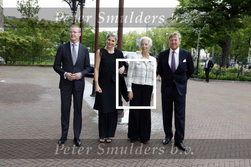 Amsterdam 8 juni 2022
Koningin Maxima en koning Willem Alexander hebben diner in het rijksmuseum. Verder aanweizg Klaas Knot Mark Ritte en Christine Lagarde