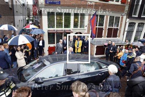 Amsterdam 8 juni 2022
Koningin Maxima bezoekt het Majoor Bosshardt huis op de wallen.
