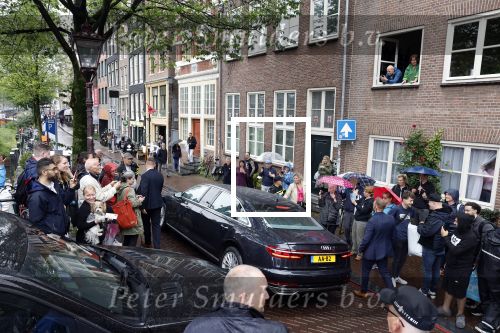 Amsterdam 8 juni 2022
Koningin Maxima bezoekt het Majoor Bosshardt huis op de wallen.