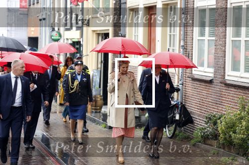 Amsterdam 8 juni 2022
Koningin Maxima bezoekt het Majoor Bosshardt huis op de wallen.