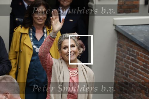 Amsterdam 8 juni 2022
Koningin Maxima bezoekt het Majoor Bosshardt huis op de wallen.