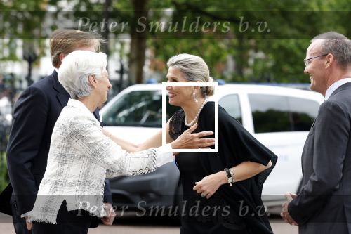 Amsterdam 8 juni 2022
Koningin Maxima en koning Willem Alexander hebben diner in het rijksmuseum. Verder aanweizg Klaas Knot Mark Ritte en Christine Lagarde