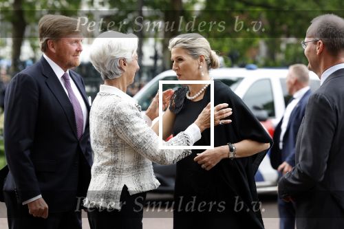 Amsterdam 8 juni 2022
Koningin Maxima en koning Willem Alexander hebben diner in het rijksmuseum. Verder aanweizg Klaas Knot Mark Ritte en Christine Lagarde