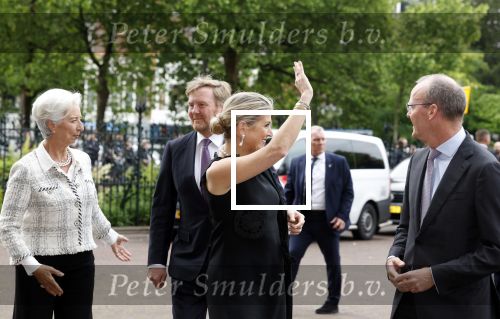 Amsterdam 8 juni 2022
Koningin Maxima en koning Willem Alexander hebben diner in het rijksmuseum. Verder aanweizg Klaas Knot Mark Ritte en Christine Lagarde