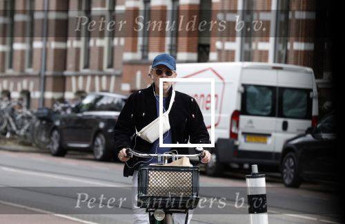 Amsterdam 27 mei 2022
Marc-Marie Huijbregtss op de fiets in Amsterdam zuid