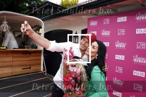 Huizen 25 mei 2022
Feestje ivm de nieuwe TLC serie van Louisa en Rowan op z\'n Gooisch. Louisa JansSen en haar man Rowan .Marcel Kuijer