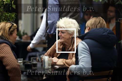 Amsterdam 4 juni 2022
Pamela Teves op terras op de pc hooftstraat
