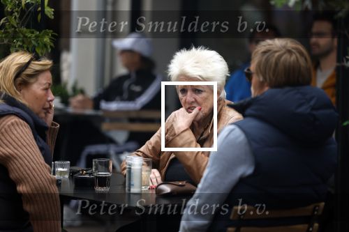 Amsterdam 4 juni 2022
Pamela Teves op terras op de pc hooftstraat