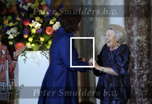Amsterdam 9 juni 2022
Prinses Beatrix bij uitreiking van de zilveren Anjers in het paleis op de dam .