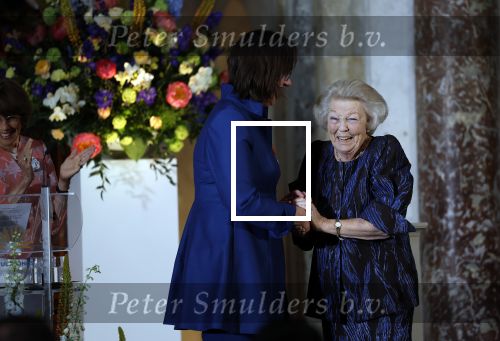 Amsterdam 9 juni 2022
Prinses Beatrix bij uitreiking van de zilveren Anjers in het paleis op de dam .