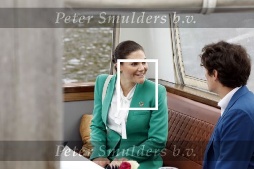 Amsterdam 7 juni 2022
Prinses Victoria van Zweden op bezoek in Amsterdam . Ze maakt een boot tocht over de grachten.