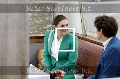 Amsterdam 7 juni 2022
Prinses Victoria van Zweden op bezoek in Amsterdam . Ze maakt een boot tocht over de grachten.